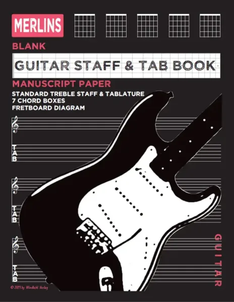 merlins Noten und Tabulaturheft für Gitarre