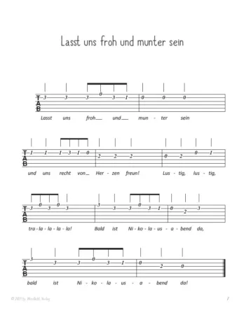 Adventszauber für Ukulele 3 Weihnachtslieder für Ukulele