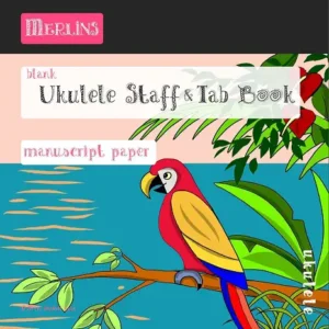 Merlins Ukulele Notenheft - Notenlinien und TABs