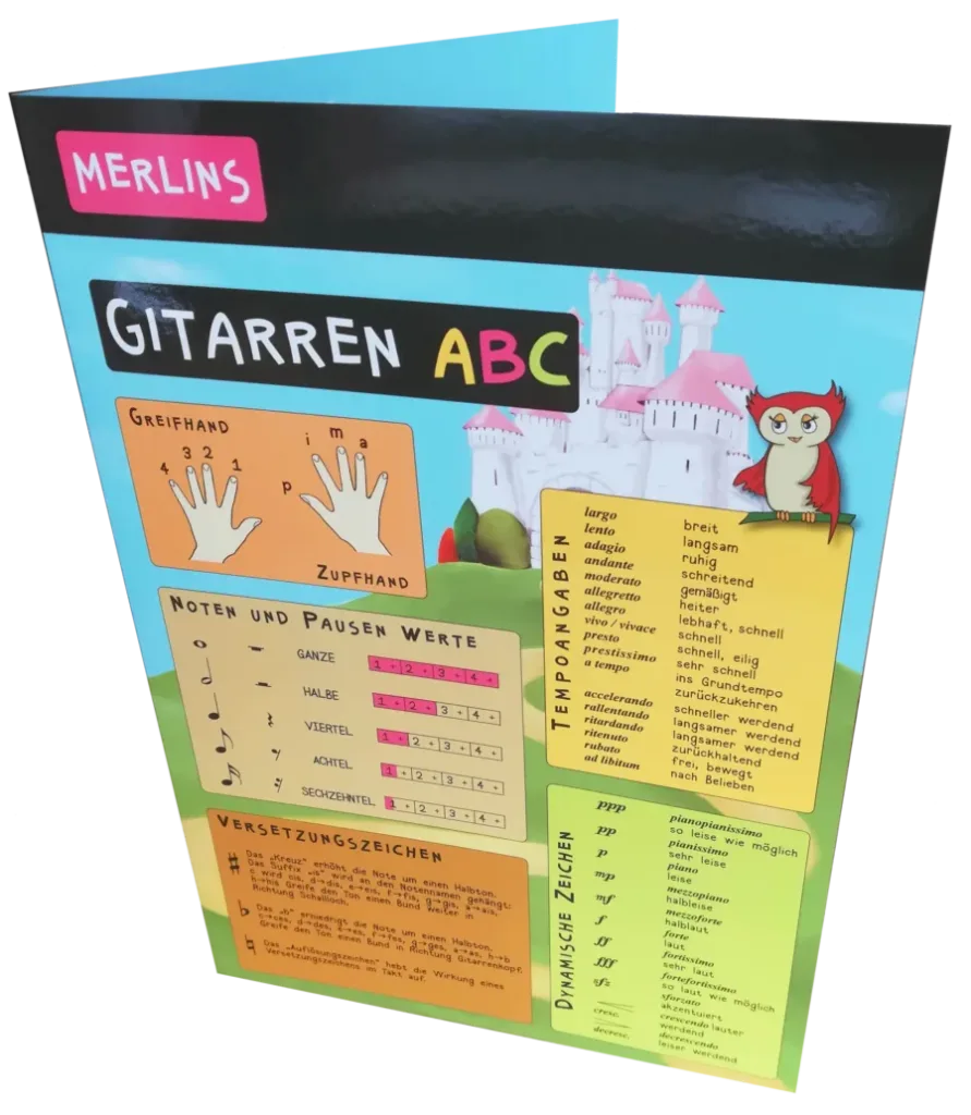 Merlins Gitarren ABC Merlins Gitarren ABC-Dein praktischer Begleiter beim Üben!