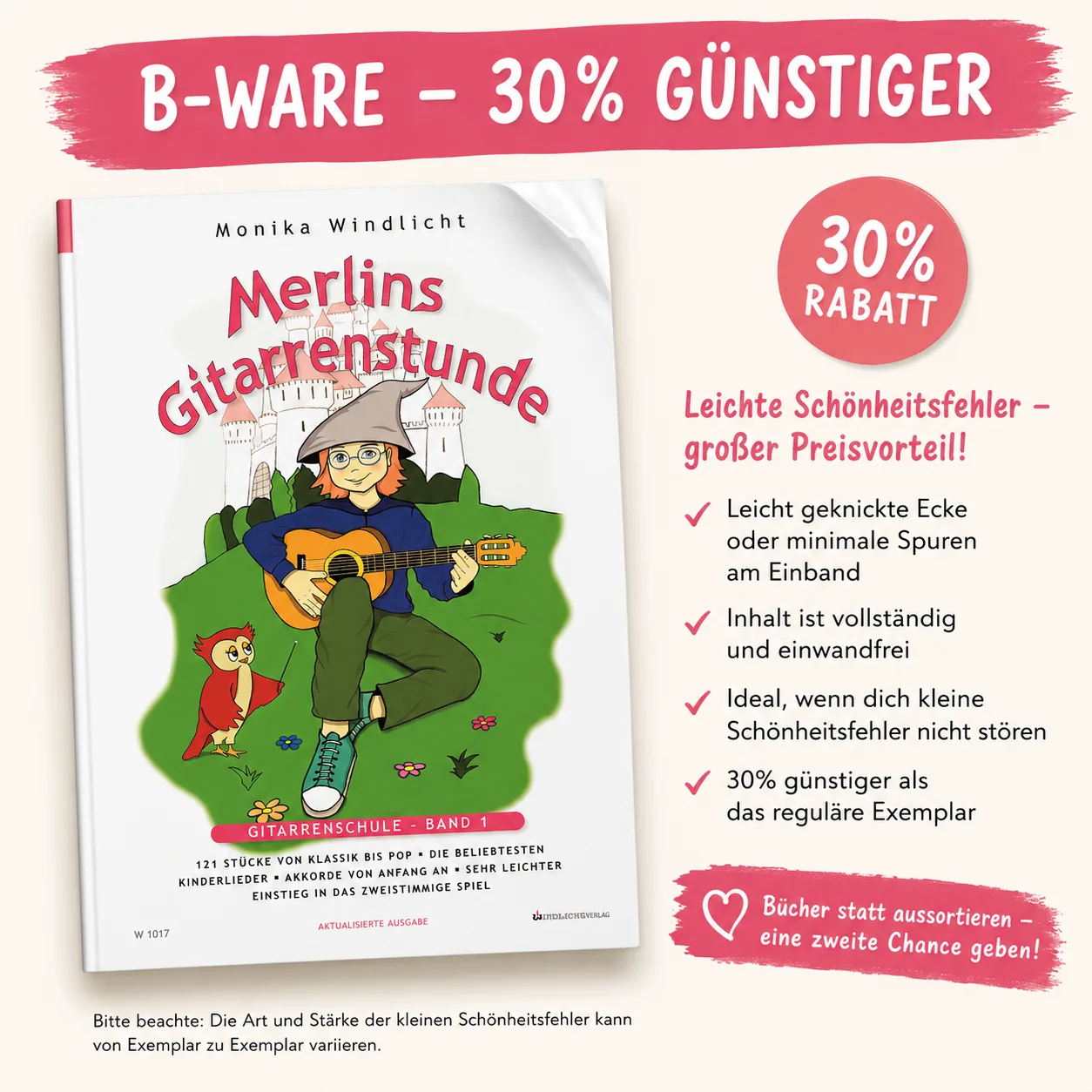 Merlins Gitarrenstunde Band1:B-Ware – leicht geknickt 1 Merlins Gitarrenstunde Band1:B-Ware – leicht geknickt